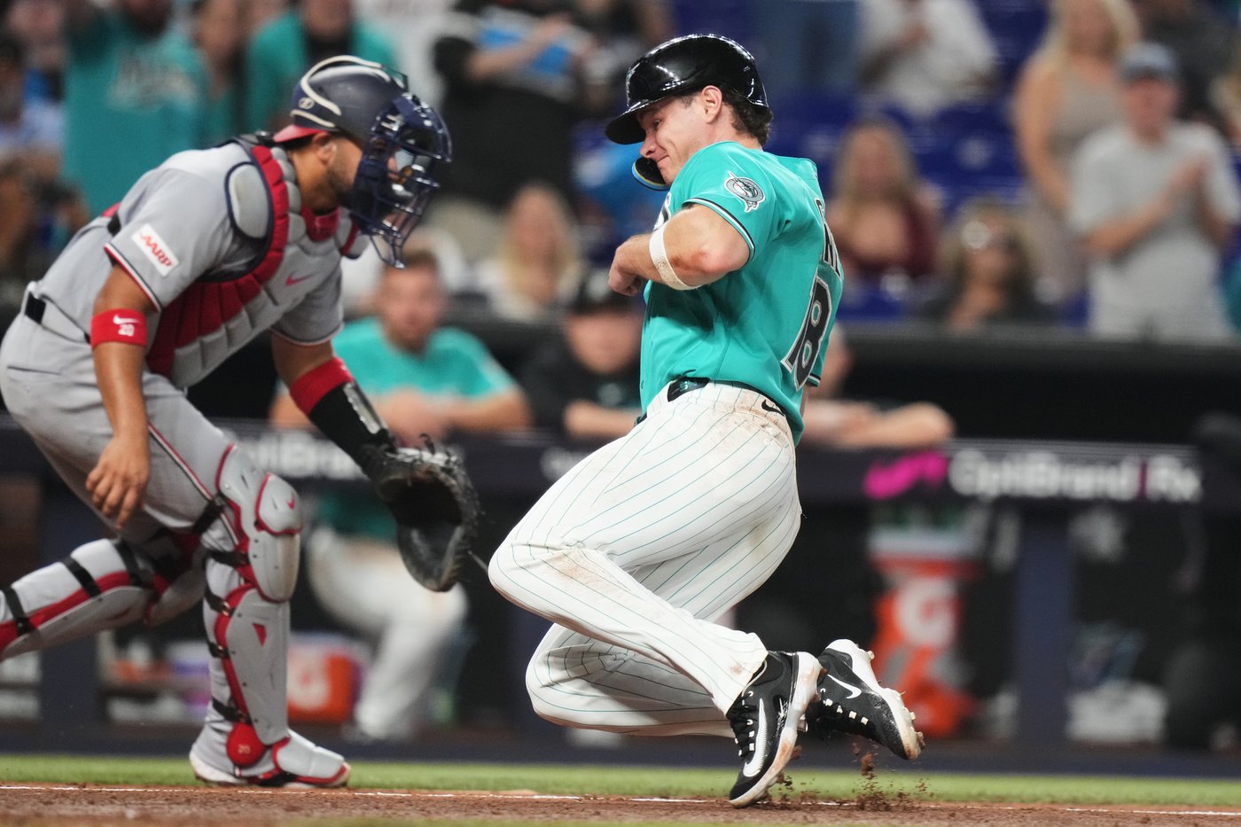 Edwards hits go-ahead single to lift Marlins to win over Nationals and series sweep | iNFOnews.ca