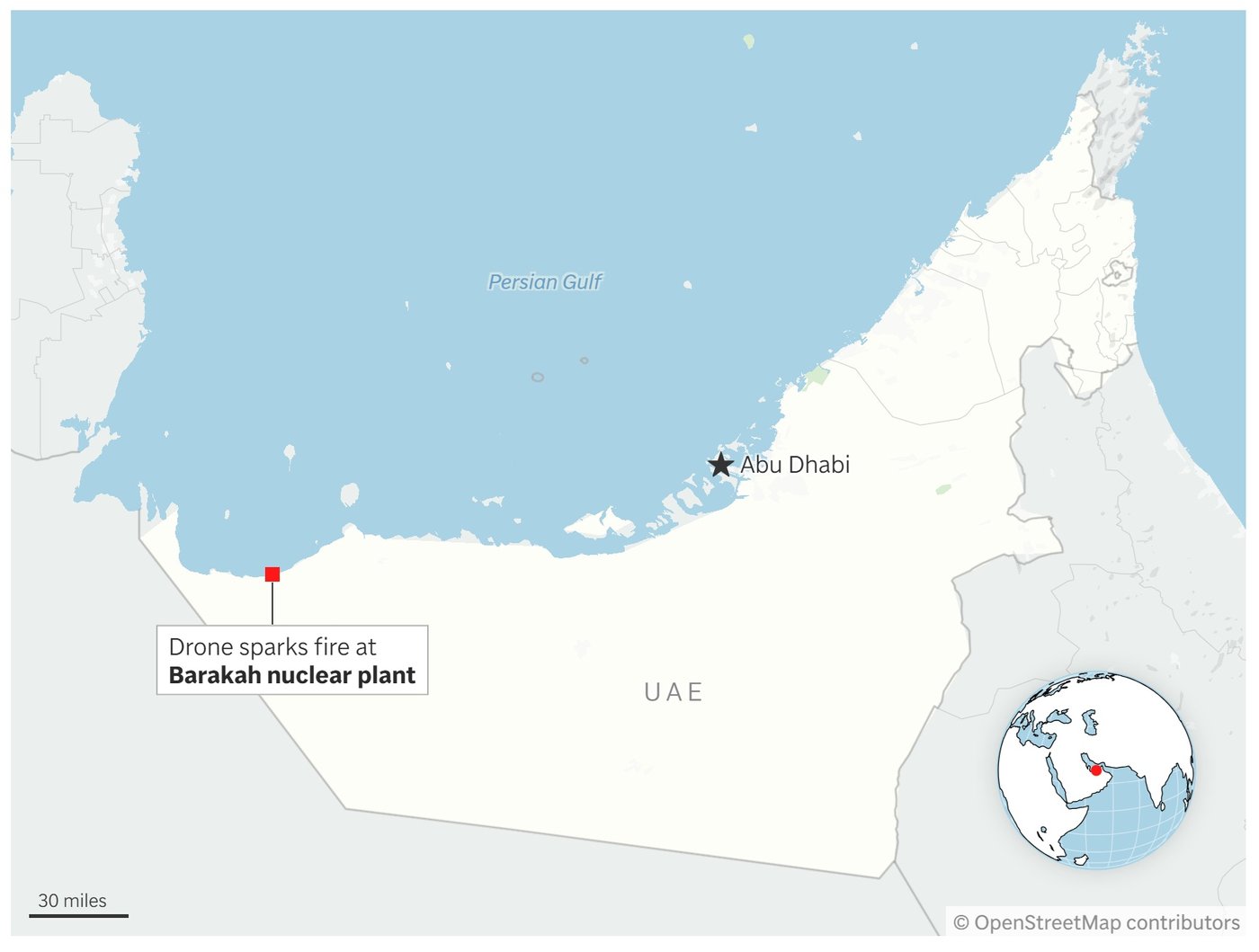 The UAE says drones that targeted its Barakah nuclear power plant came from Iraqi territory | iNFOnews.ca The UAE says drones that targeted its Barakah nuclear power plant came from Iraqi territory | iNFOnews.ca