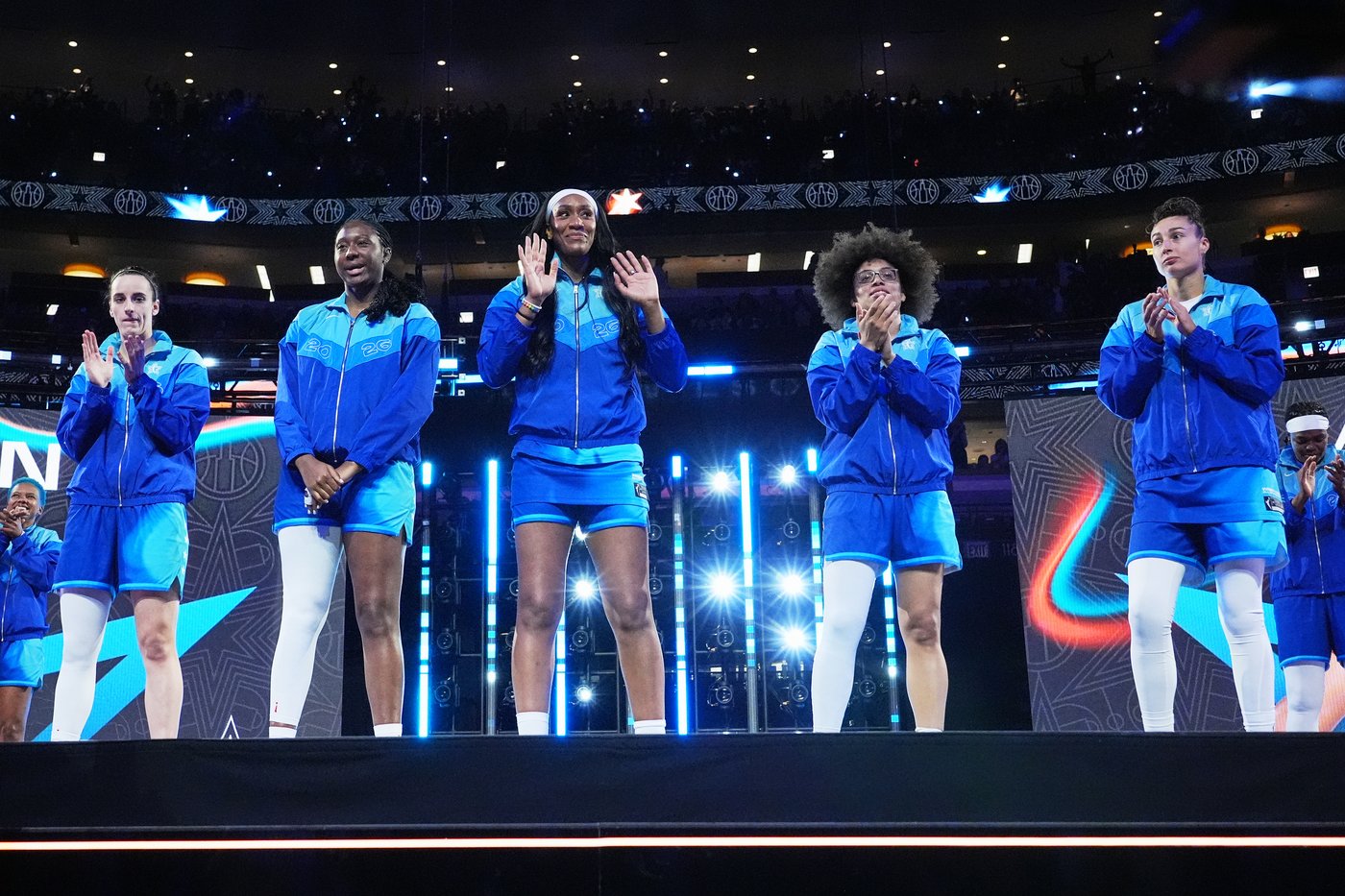 Jones and Clark help Team Spoon beat Team Coop 129-122 in the WNBA All-Star Game | iNFOnews.ca