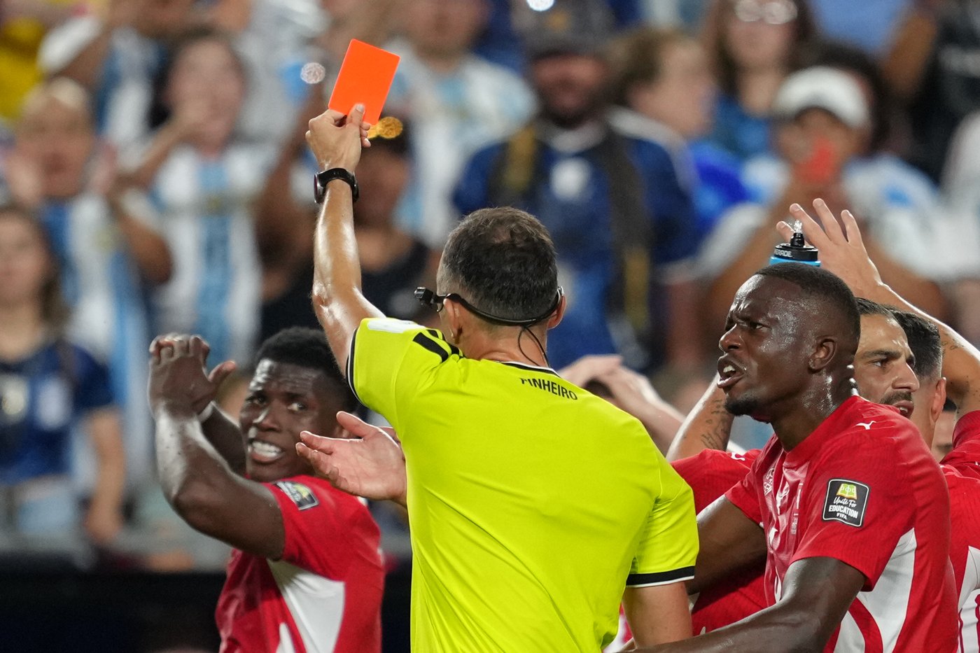 Switzerland fumes after Breel Embolo red card in World Cup quarterfinal loss to Argentina | iNFOnews.ca