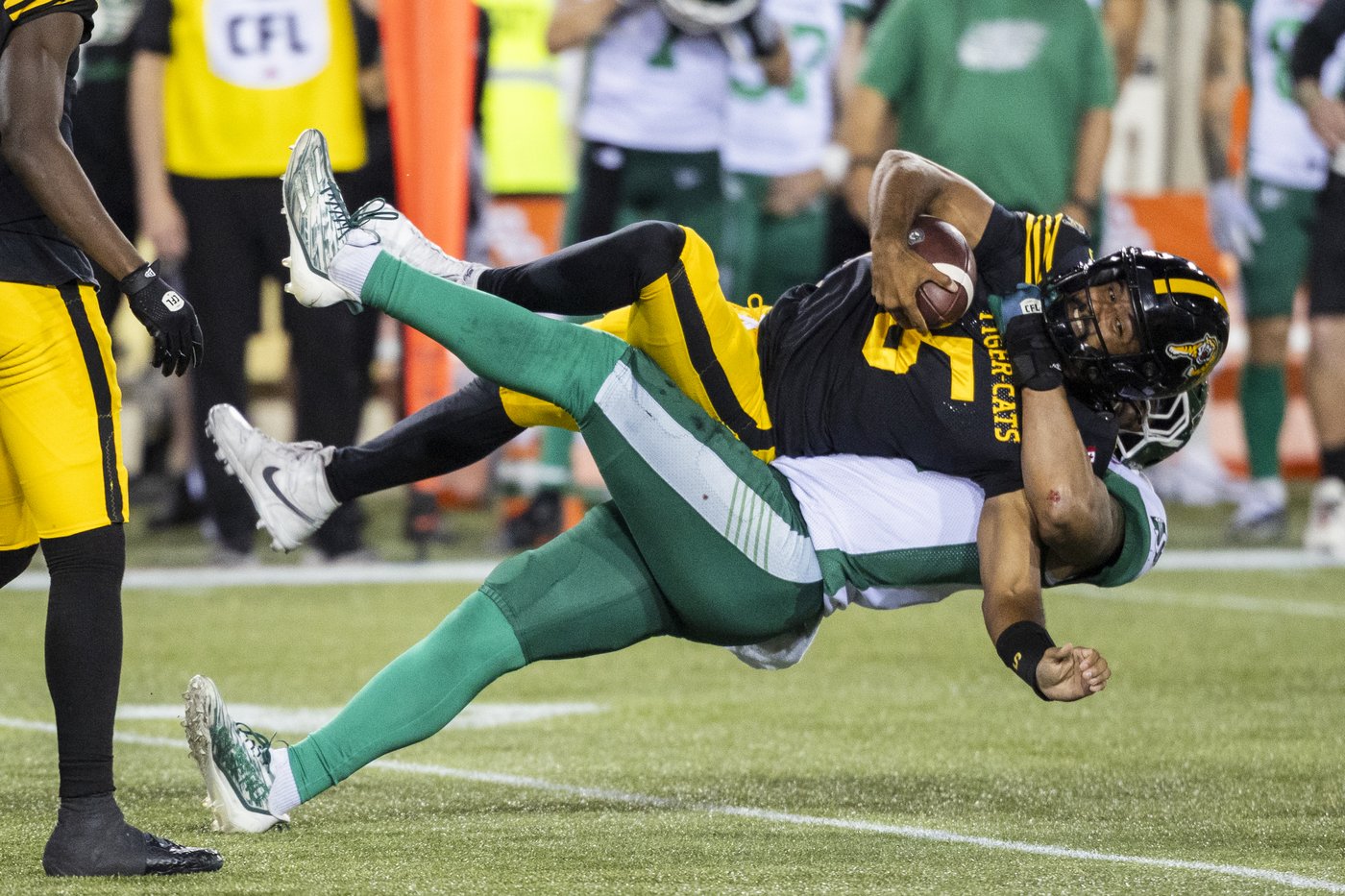 Wheatfall, Ford help tenacious Tiger-Cats rally past Roughriders 26-19 | iNFOnews.ca