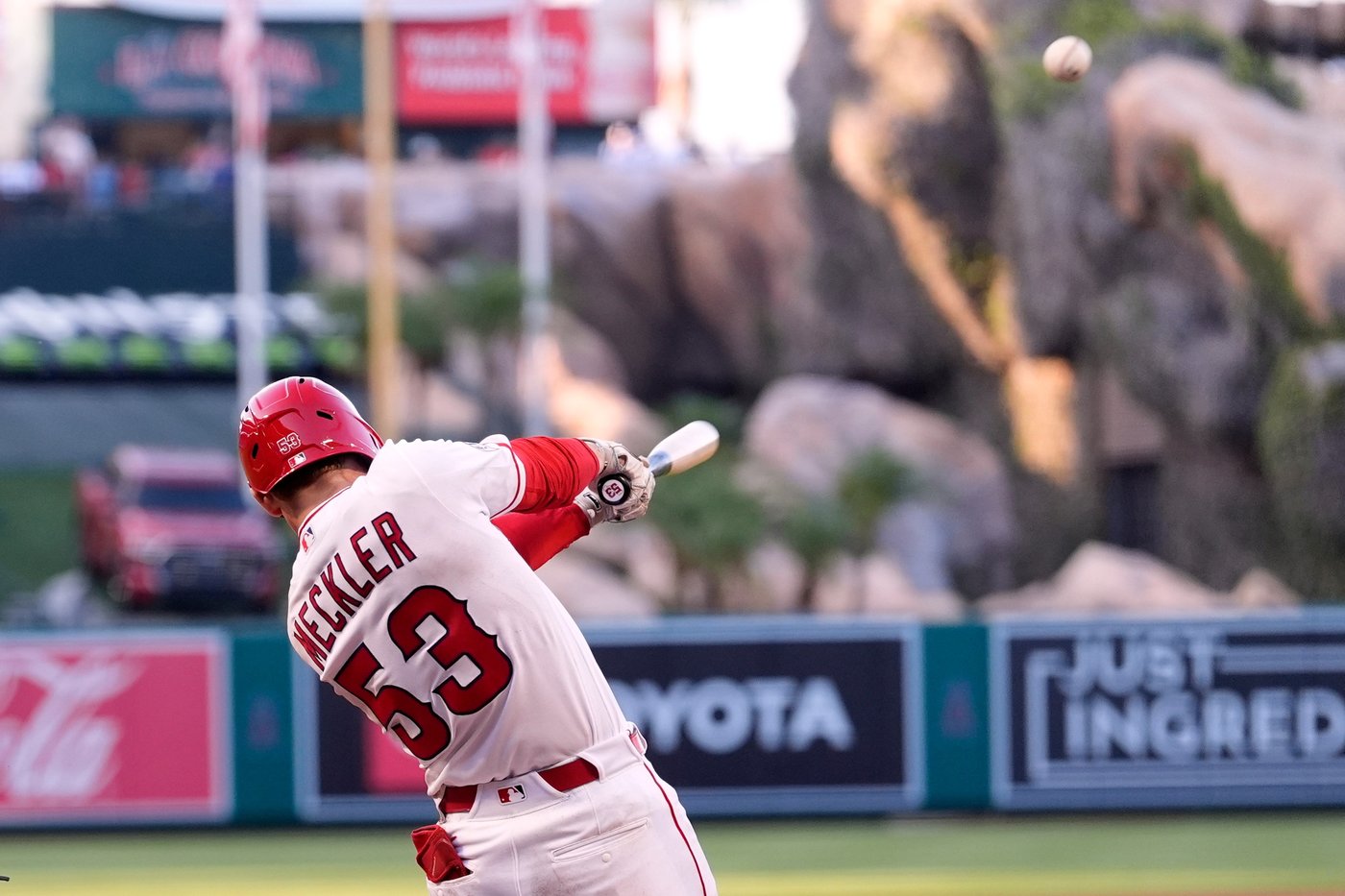 Wade Meckler homers, makes sliding catch in debut for hometown Angels | iNFOnews.ca