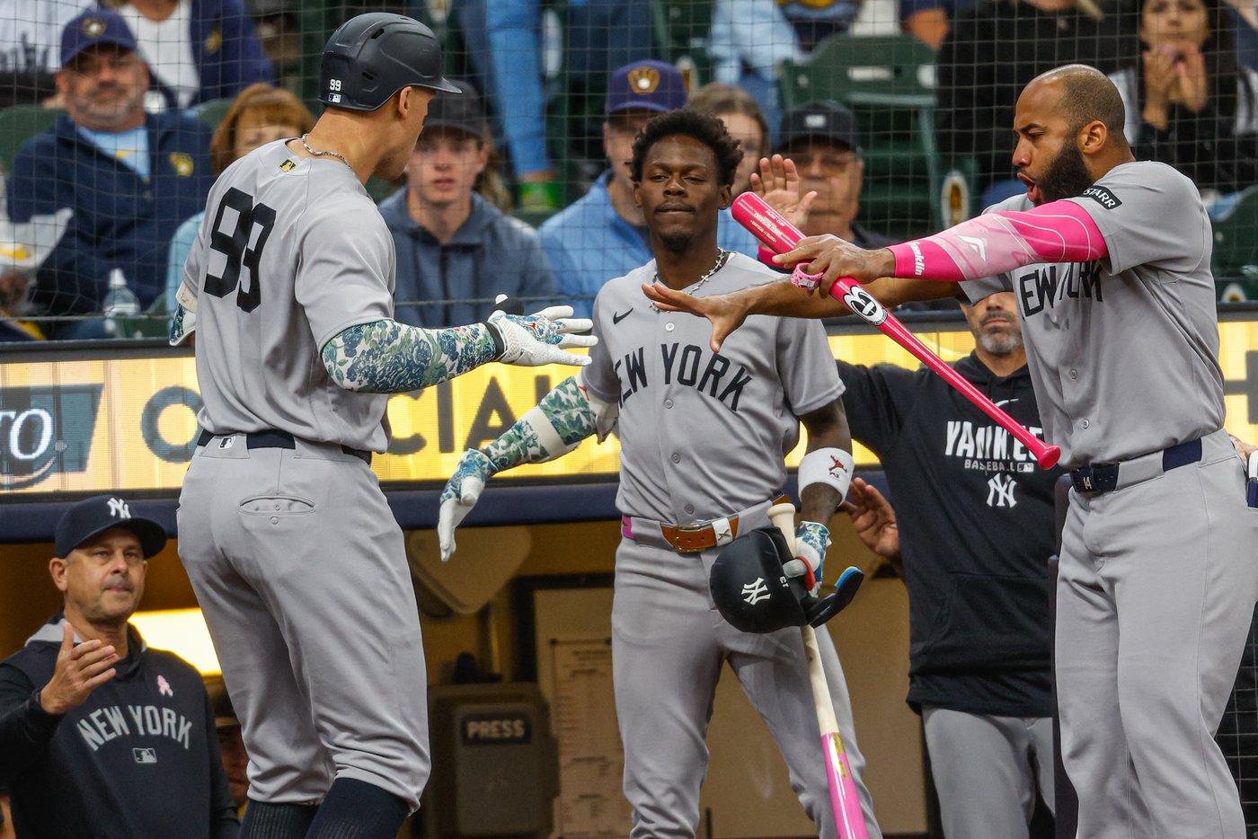 Turang's homer off Bednar in 9th helps Brewers complete sweep with 4-3 win over Yankees | iNFOnews.ca
