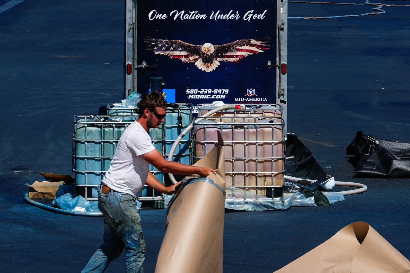 Refilling starts for newly painted Reflecting Pool in Washington, in photos | iNFOnews.ca