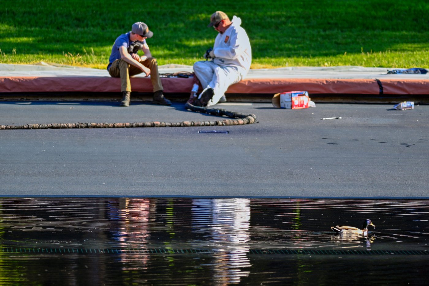 Refilling starts for newly painted Reflecting Pool in Washington, in photos | iNFOnews.ca