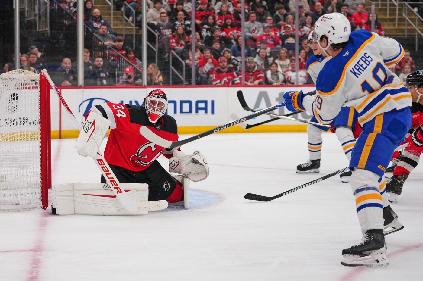 U.S. Olympian Tage Thompson has goal and assist in Sabres' 2-1 win over Devils | iNFOnews.ca