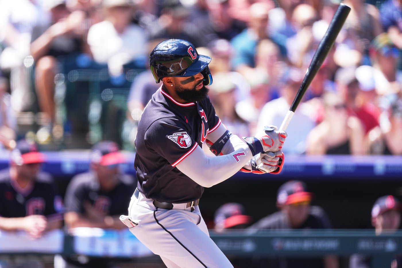 Chase DeLauter hits 2 triples and the Guardians beat the Rockies 7-2 to sweep their 3-game series | iNFOnews.ca