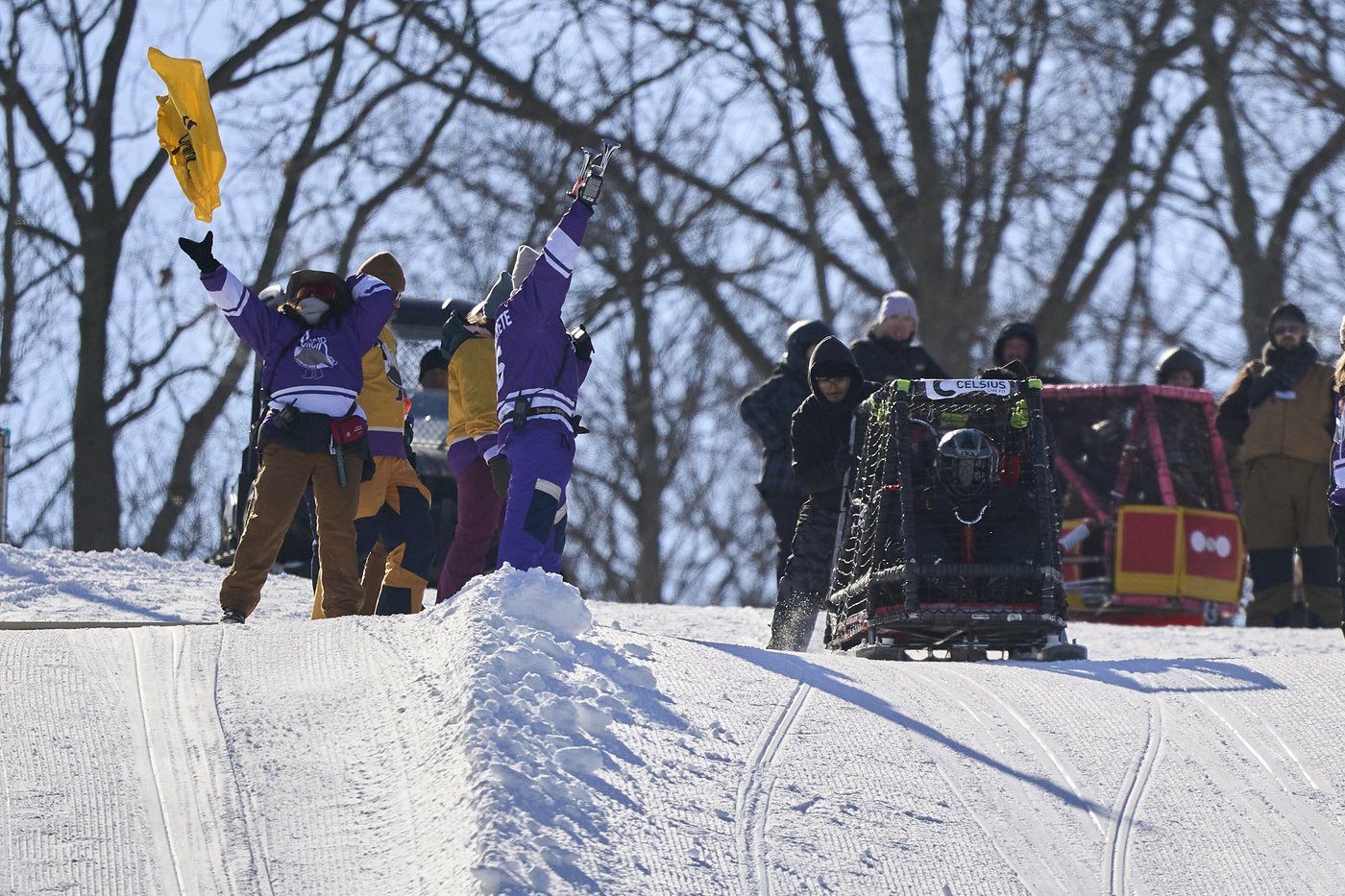Engineering students brace the cold to race concrete sleds in London, Ont. | iNFOnews.ca