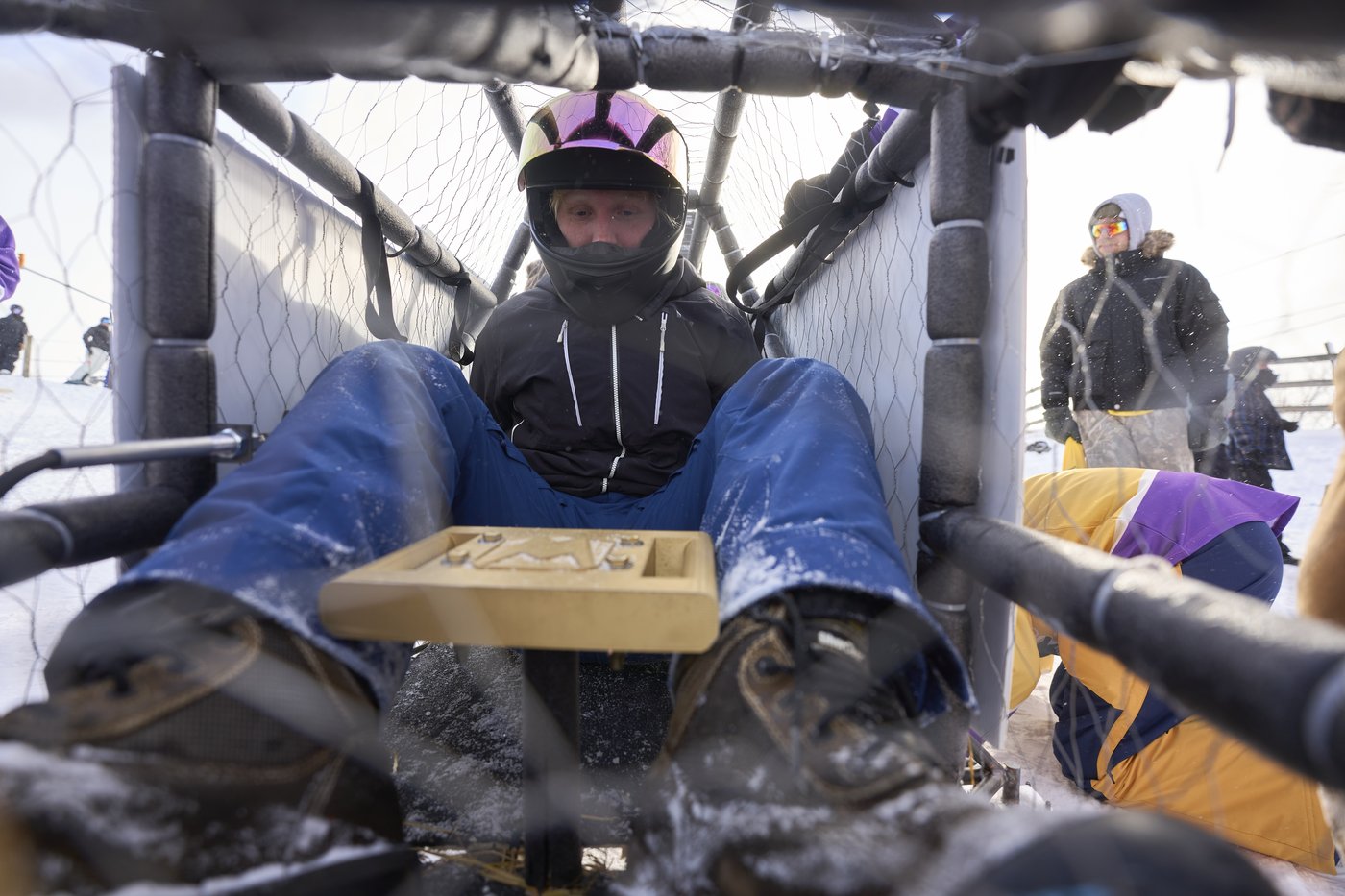 Engineering students brace the cold to race concrete sleds in London, Ont. | iNFOnews.ca