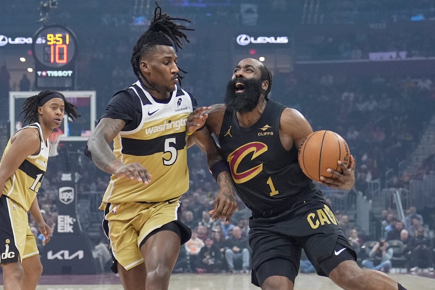 Sam Merrill scores 32 as Cavaliers beat Wizards 138-113 in James Harden's home debut | iNFOnews.ca