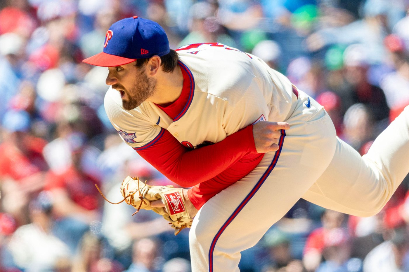 Phillies rookie Andrew Painter overcomes migraine, pitches five innings in relief in loss to D-backs | iNFOnews.ca