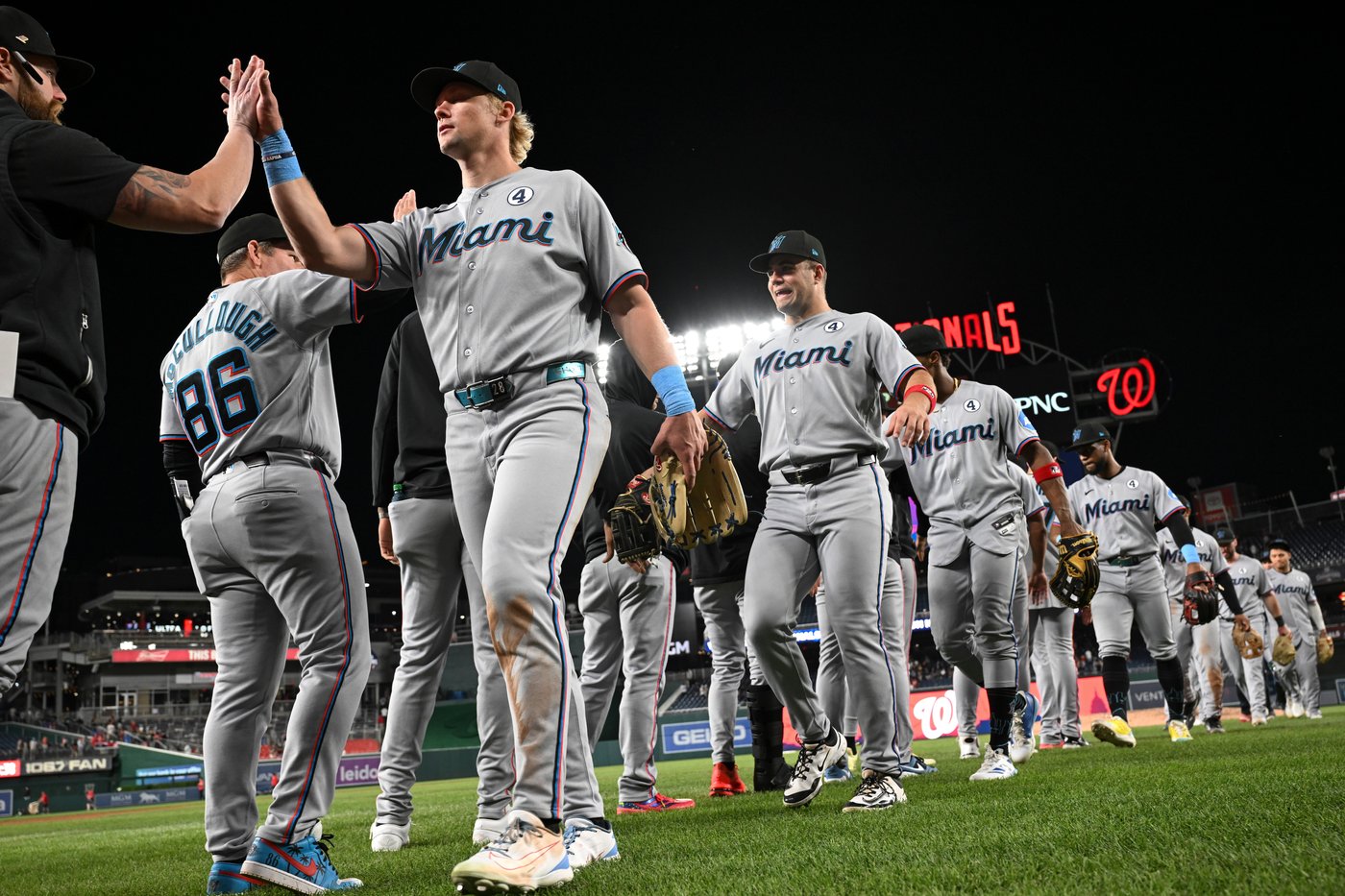 Marlins hit 3 straight homers and hold Nationals hitless until 6th inning of 7-3 victory | iNFOnews.ca