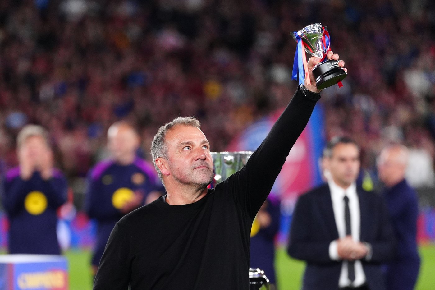 Flick says 'I will never forget this day' as Barcelona wins La Liga after death of coach's father | iNFOnews.ca