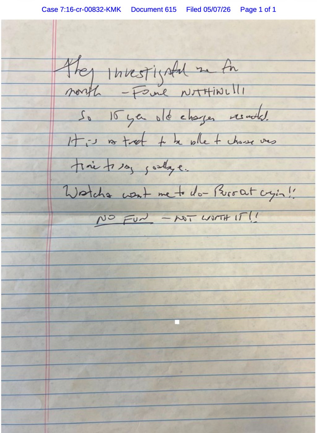 Epstein cellmate says he found a suicide note. Justice Department says it's seeing it for first time | iNFOnews.ca