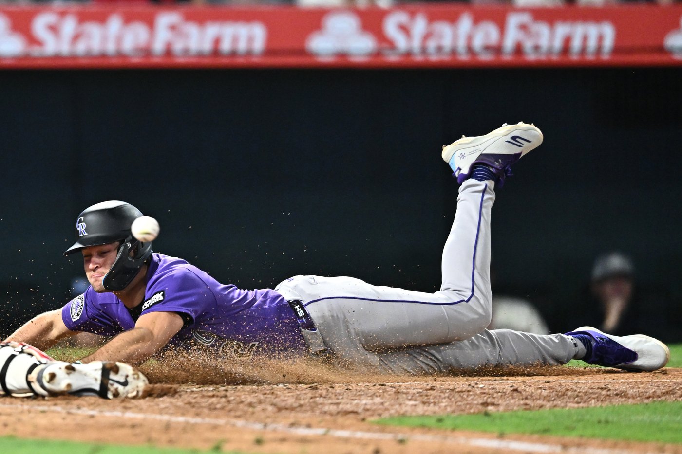 Goodman's 3-run homer and Rumfield's sac fly help Rockies rally for 9-8 win over Angels | iNFOnews.ca