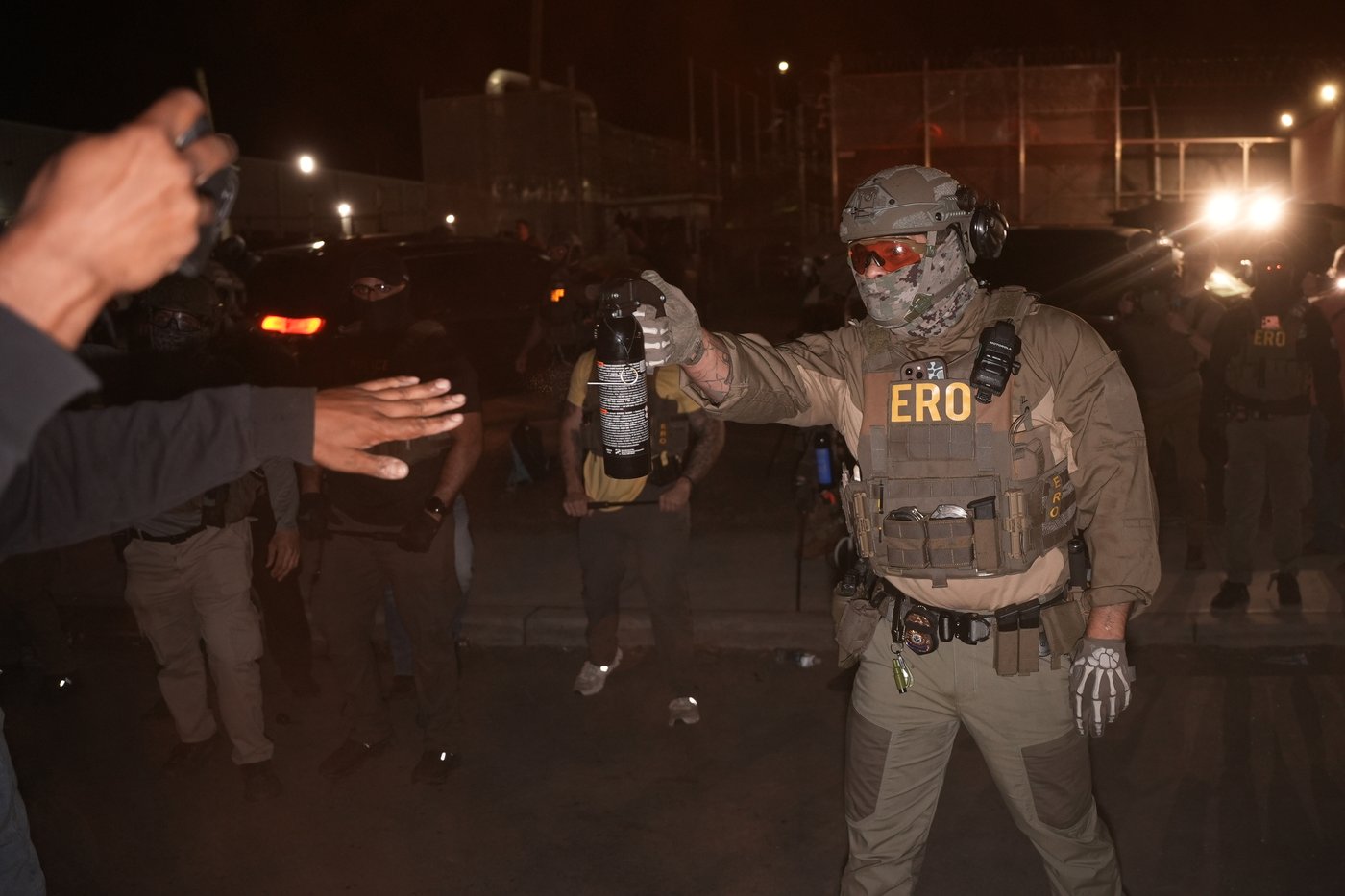 NJ state police set up protest zone outside contested immigration detention center as ICE leaves | iNFOnews.ca