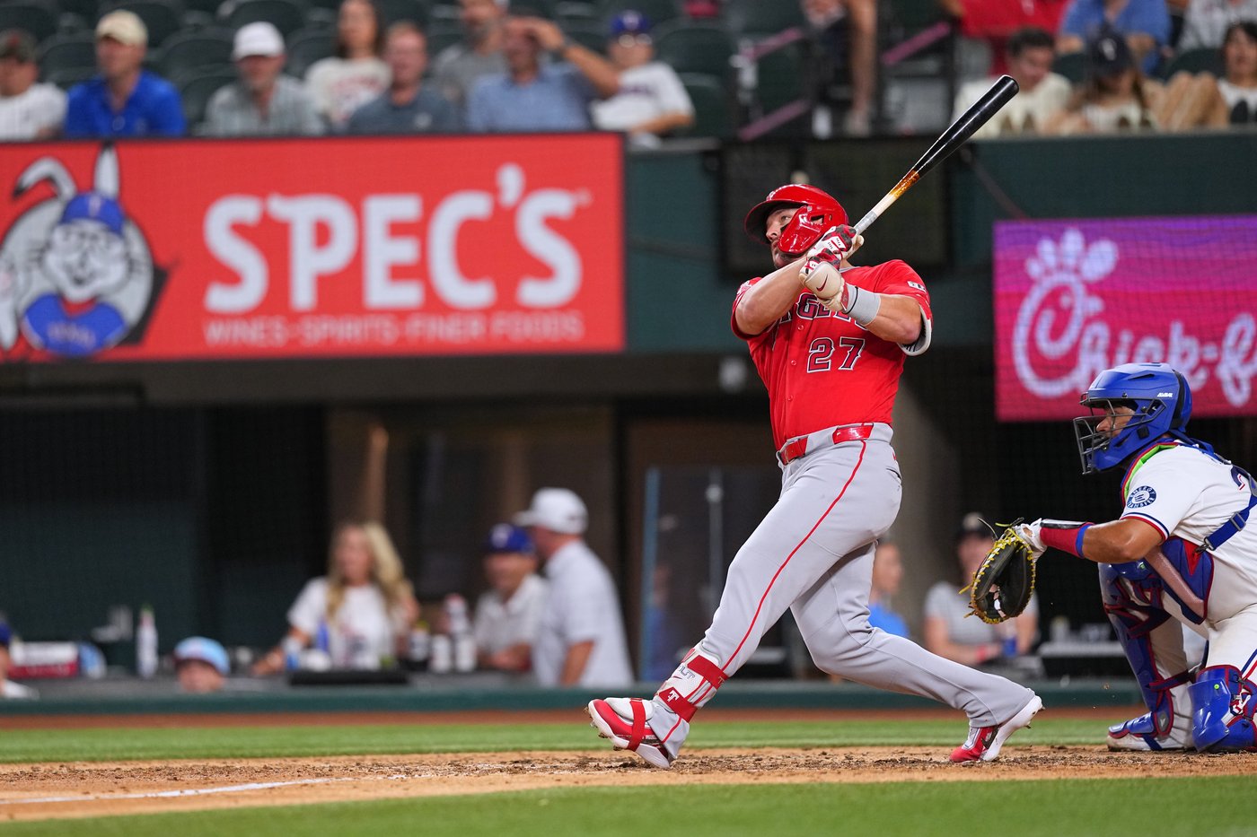 Trout homers in return from IL, Adell hits 2 HRs as Angels beat Rangers 13-1 | iNFOnews.ca