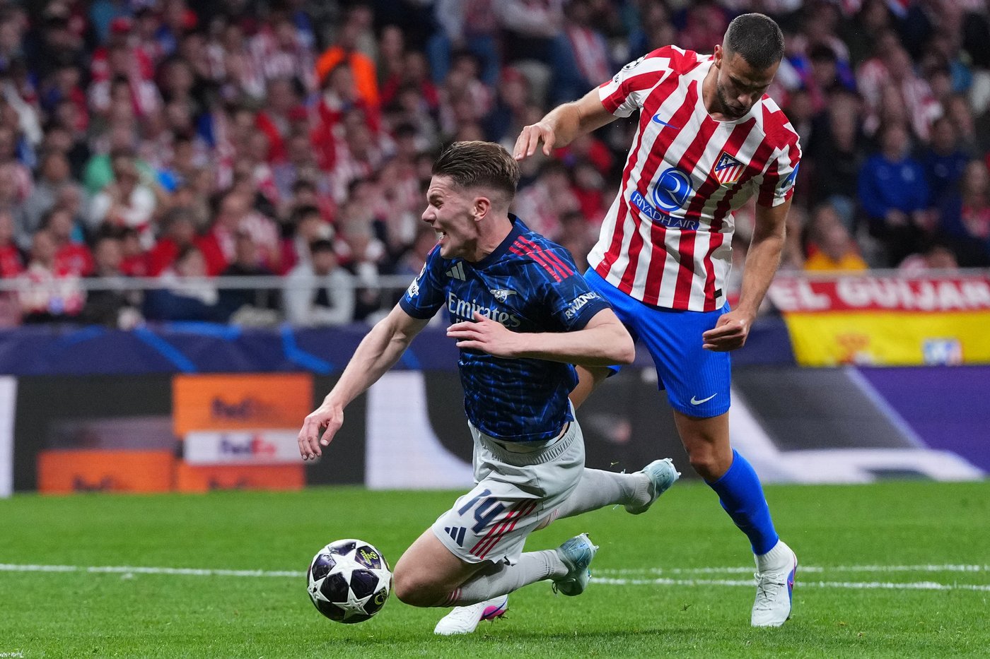 Arsenal and Atletico exchange penalty goals in 1-1 draw in 1st leg of Champions League semifinals | iNFOnews.ca
