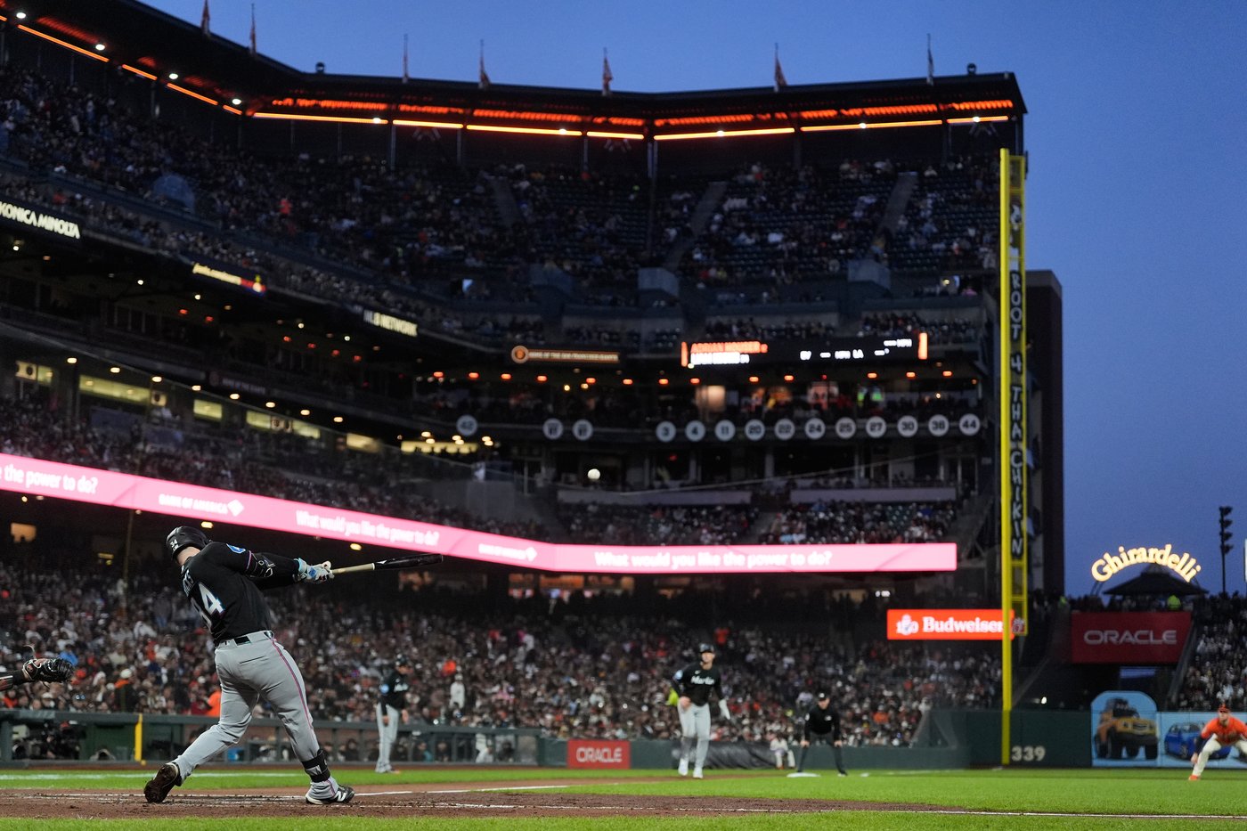 Liam Hicks and Connor Norby each homer, Marlins take down Giants 9-4 | iNFOnews.ca