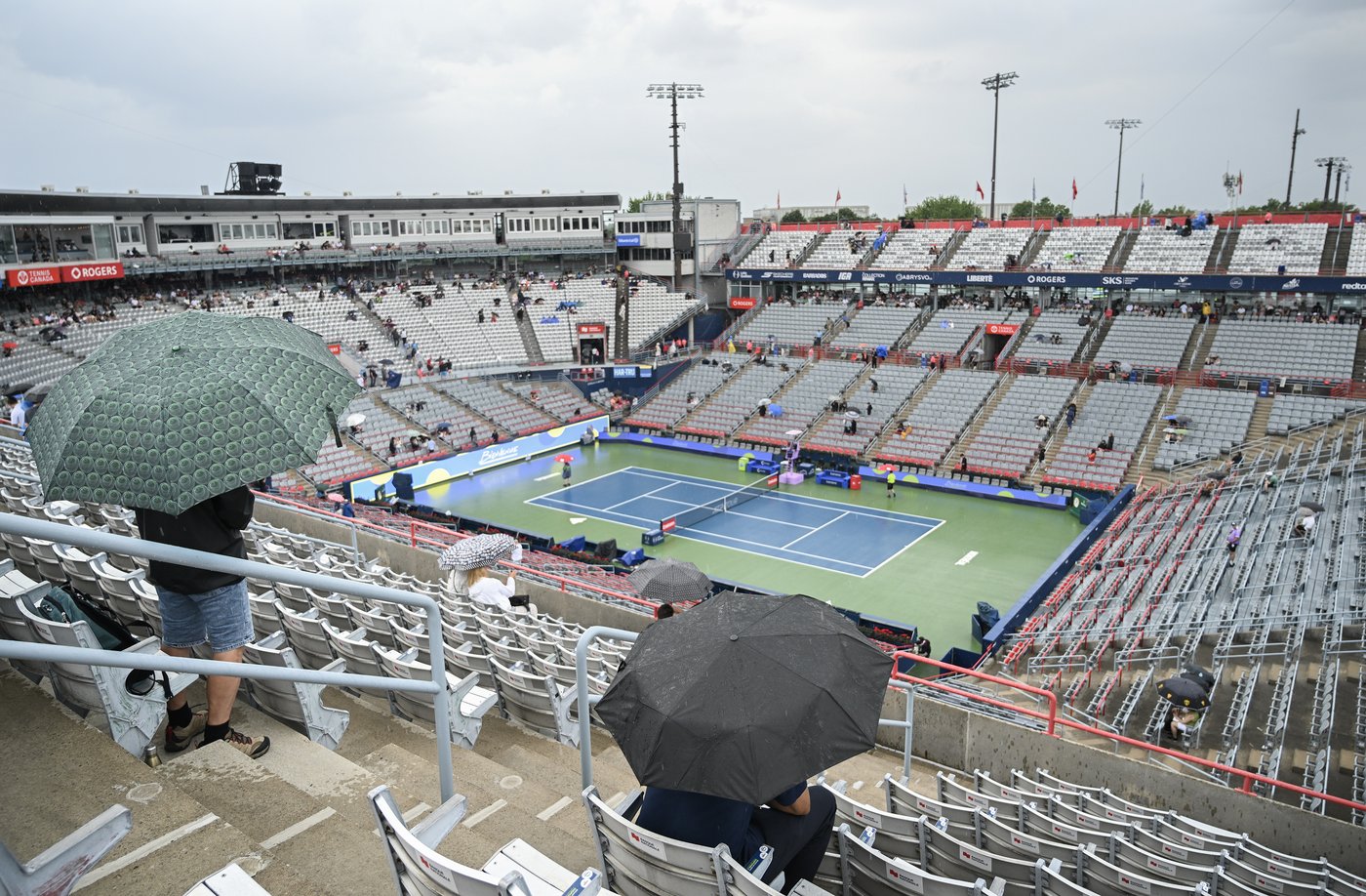Rain washes out first day of National Bank Open main draw in Montreal | iNFOnews.ca