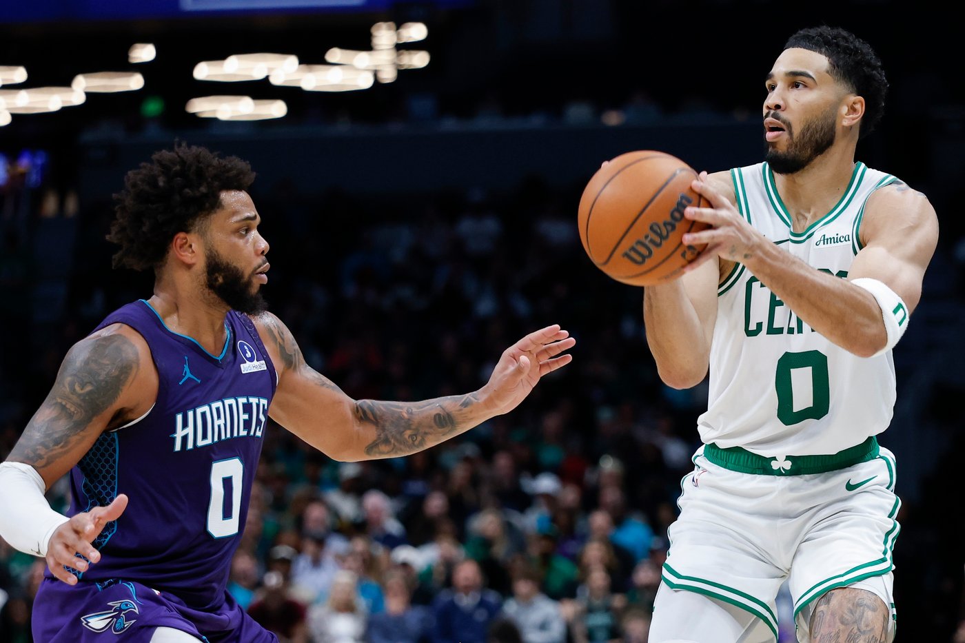 Jayson Tatum's 3-pointer vs. Hornets could signal that he's elevating game following Achilles injury | iNFOnews.ca