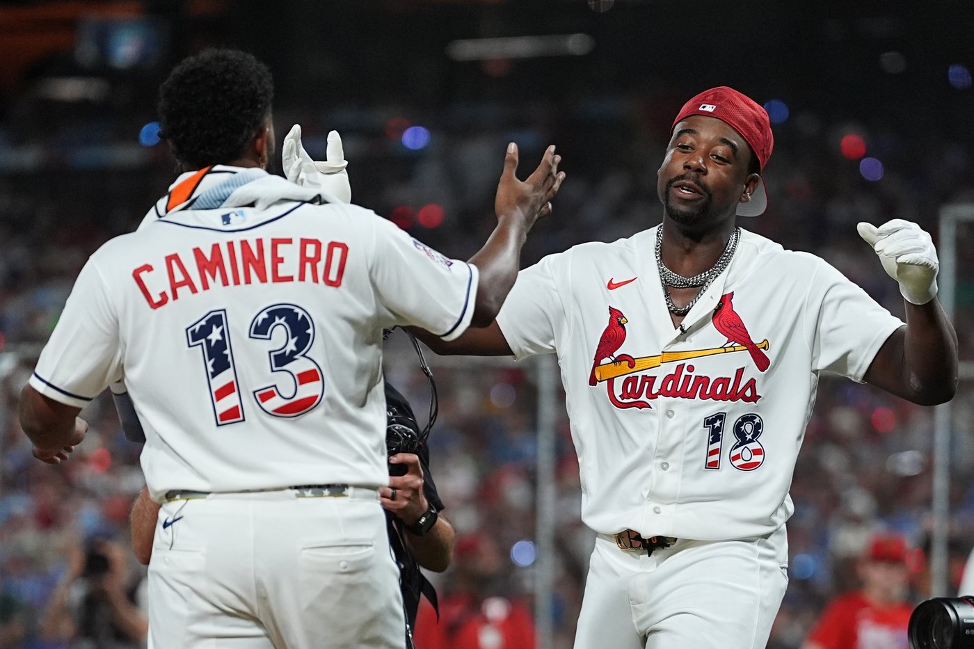 Rays slugger Junior Caminero feels fortunate left hand not broken after he was hit in All-Star Game | iNFOnews.ca