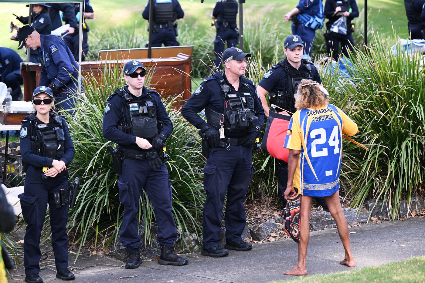 Protesters arrested at site of proposed main stadium for 2032 Brisbane Olympics | iNFOnews.ca
