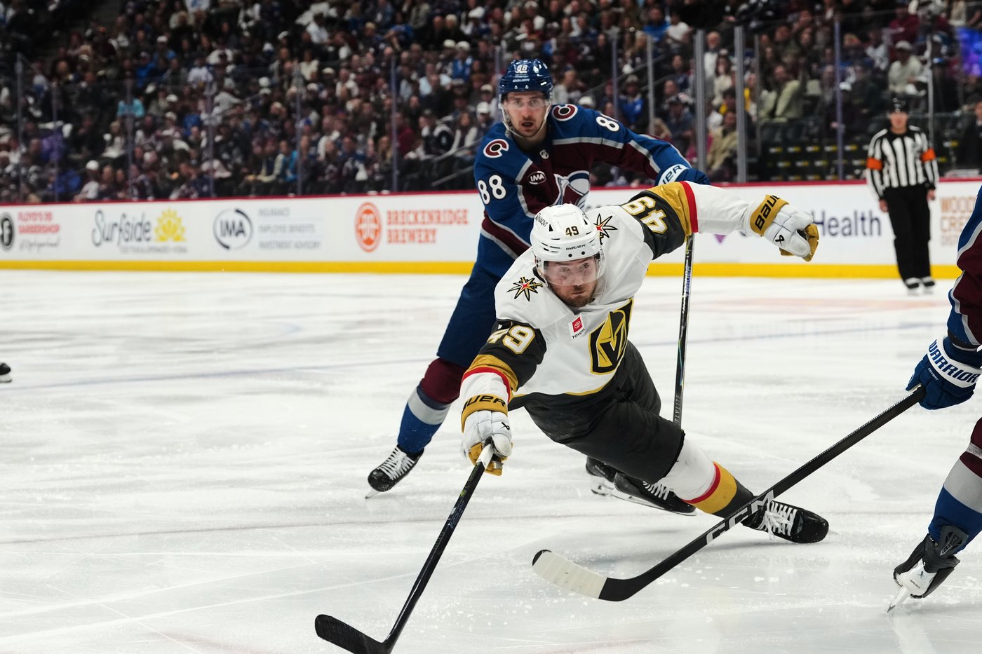 Barbashev, Eichel score in 2:07 span, Golden Knights stun Avs 3-1 to take 2-0 series lead | iNFOnews.ca