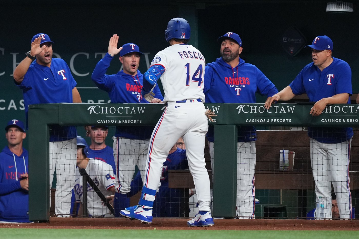 Justin Foscue rebounds from causing blooper with star SS Corey Seager with 1st homer for Rangers | iNFOnews.ca