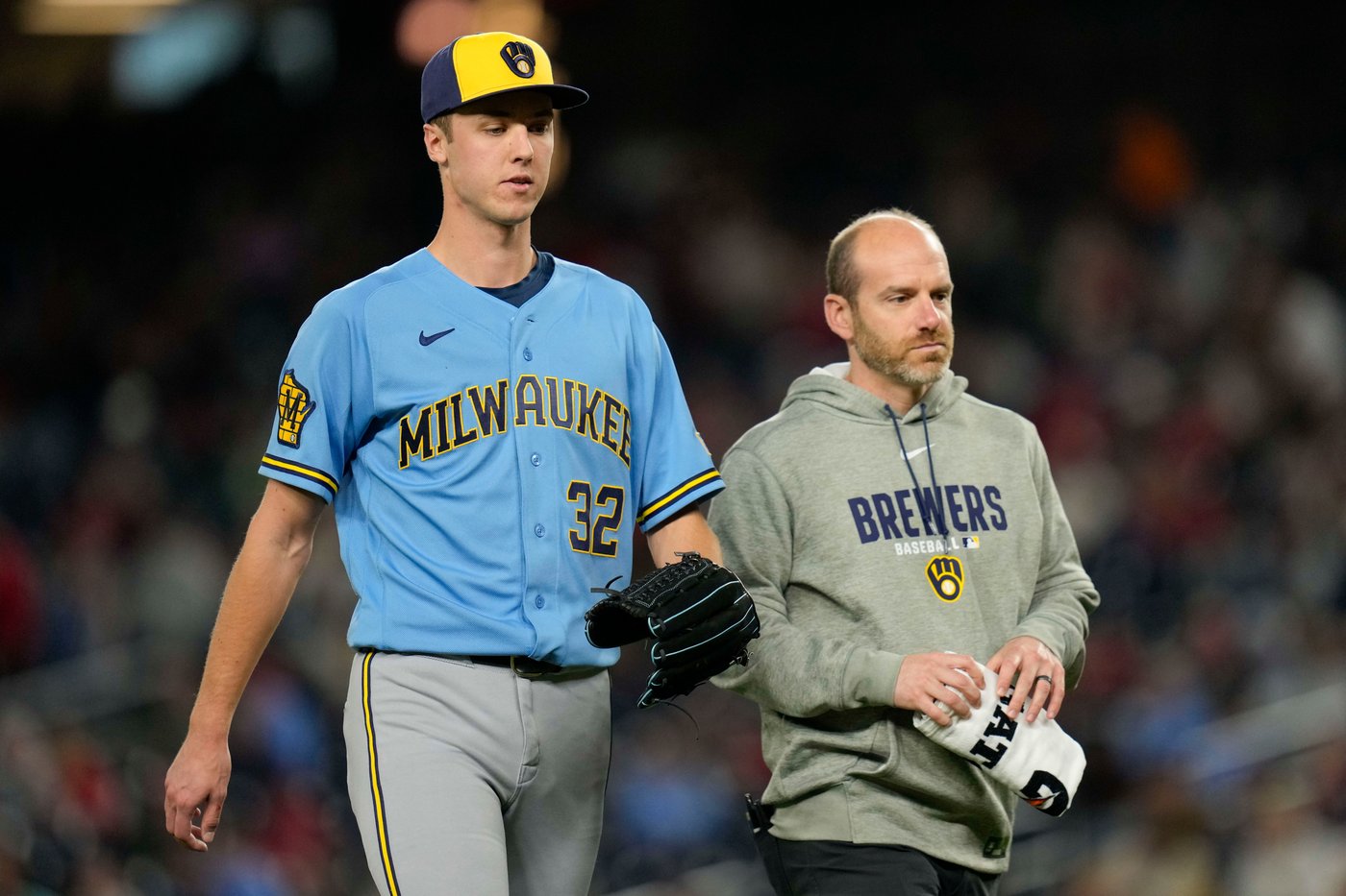 Brewers hope Misiorowski avoids serious injury when his bid for no-hitter ends with hamstring cramp | iNFOnews.ca