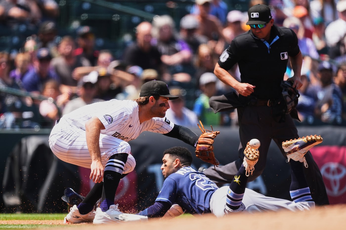 Junior Caminero homers and Victor Mesa Jr. triples twice as Rays beat Rockies 4-0 for 3-game sweep | iNFOnews.ca