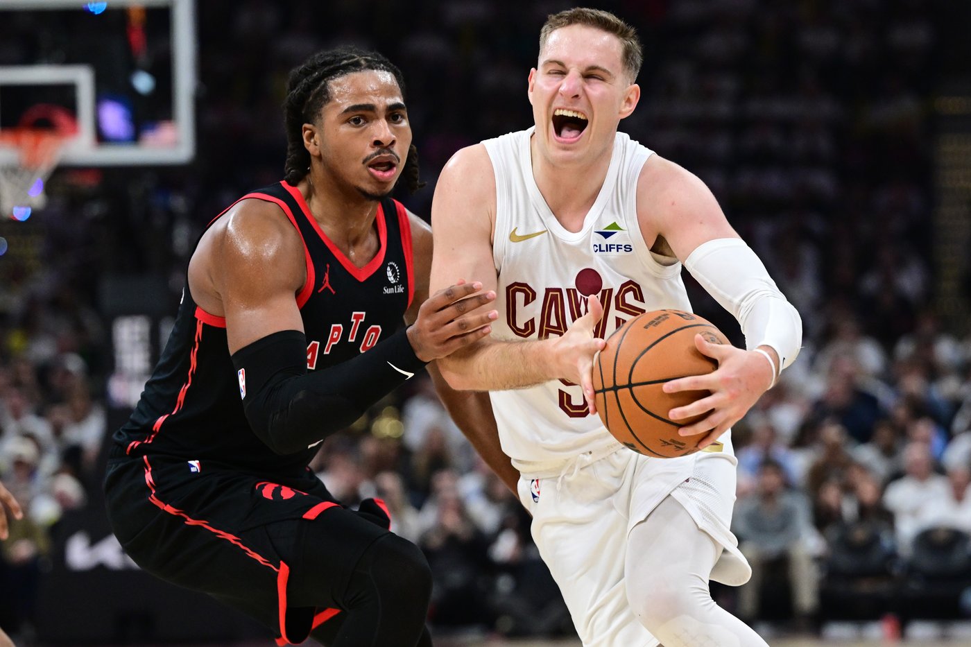 Cavaliers guard Sam Merrill gets MRI on hamstring and sits out practice after Game 1 injury | iNFOnews.ca