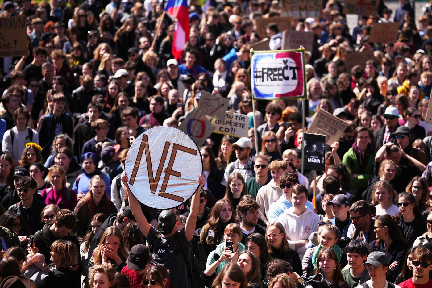 Czech students protest a government plan to overhaul funding for public media | iNFOnews.ca