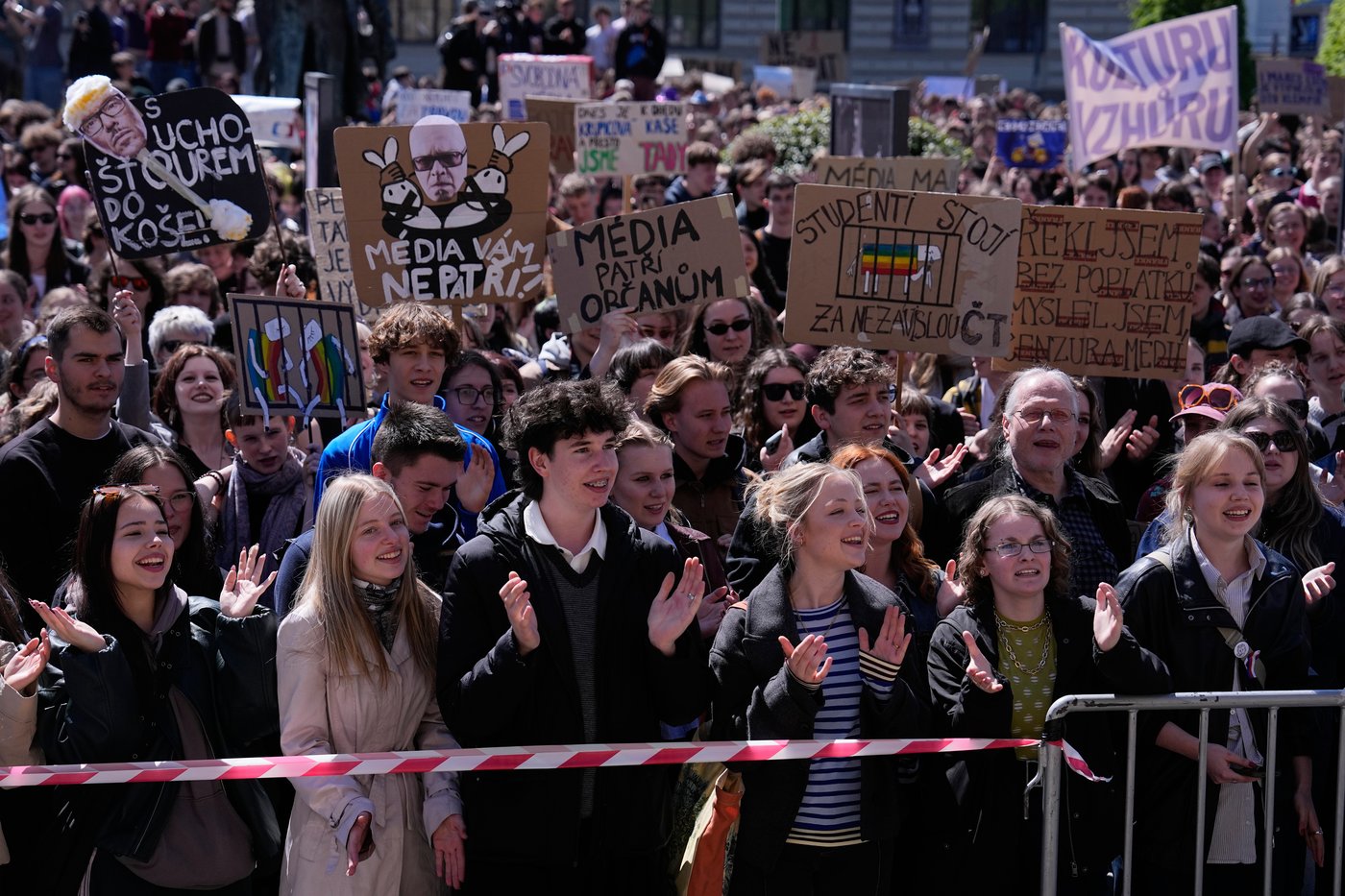 Czech students protest a government plan to overhaul funding for public media | iNFOnews.ca