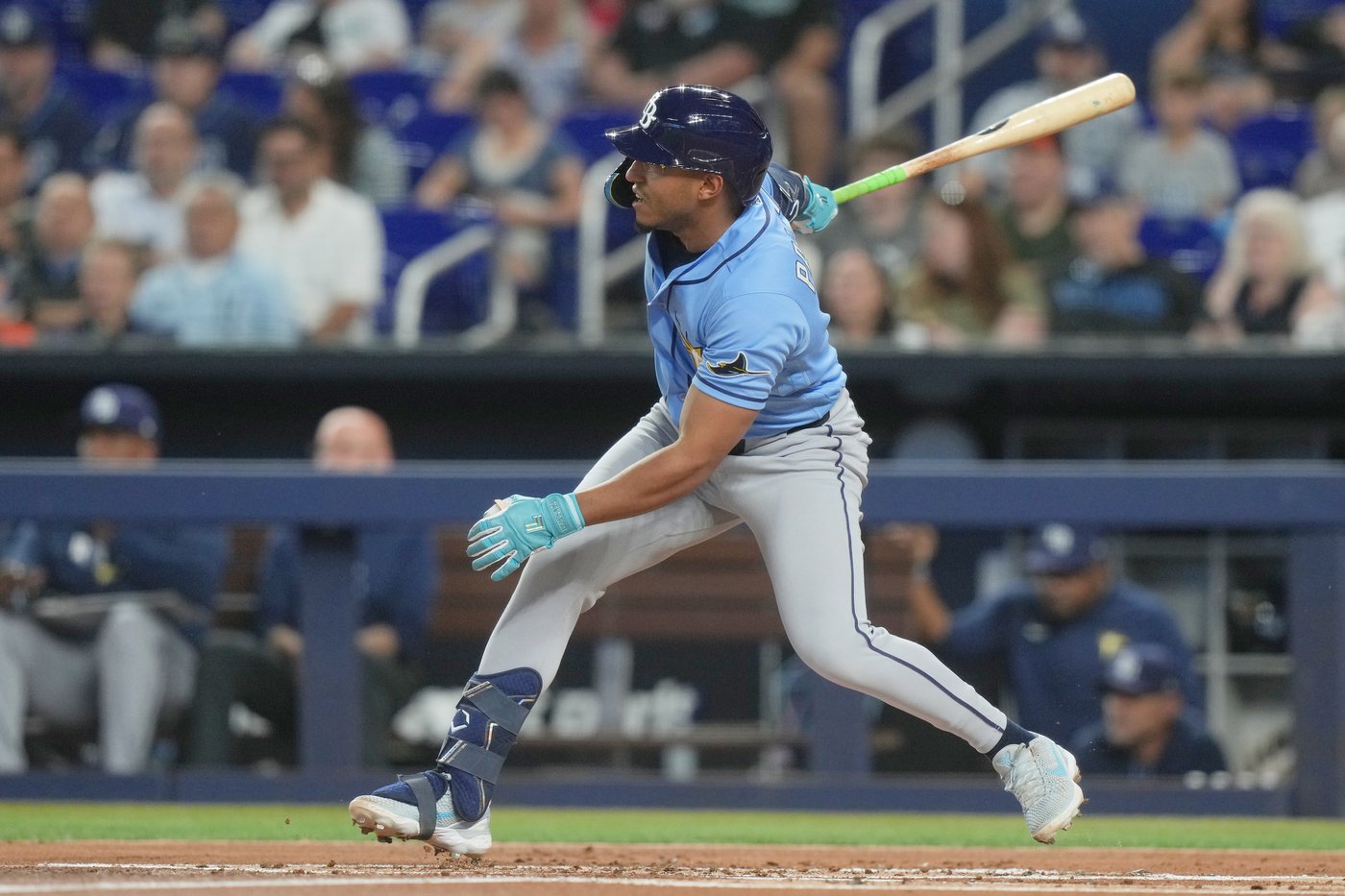 Rasmussen allows 1 hit over 7 innings, Caminero reaches base 5 times as Rays beat Marlins 6-0 | iNFOnews.ca