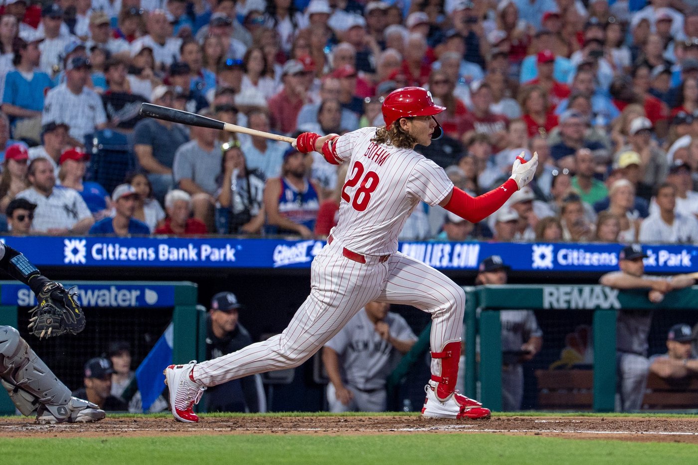 Bryson Stott homers and drives in 5 as Phillies rout Yankees 11-4 to avoid series sweep | iNFOnews.ca