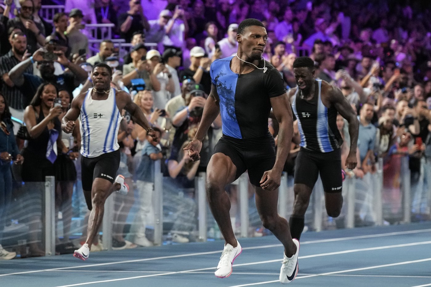 Kerley runs 9.97 at Enhanced Games, where Kristian Gkolomeev gets a $1M bonus for swimming mark | iNFOnews.ca