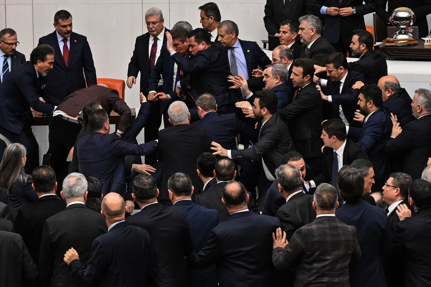 Brawl erupts in Turkey's parliament over justice minister appointment | iNFOnews.ca