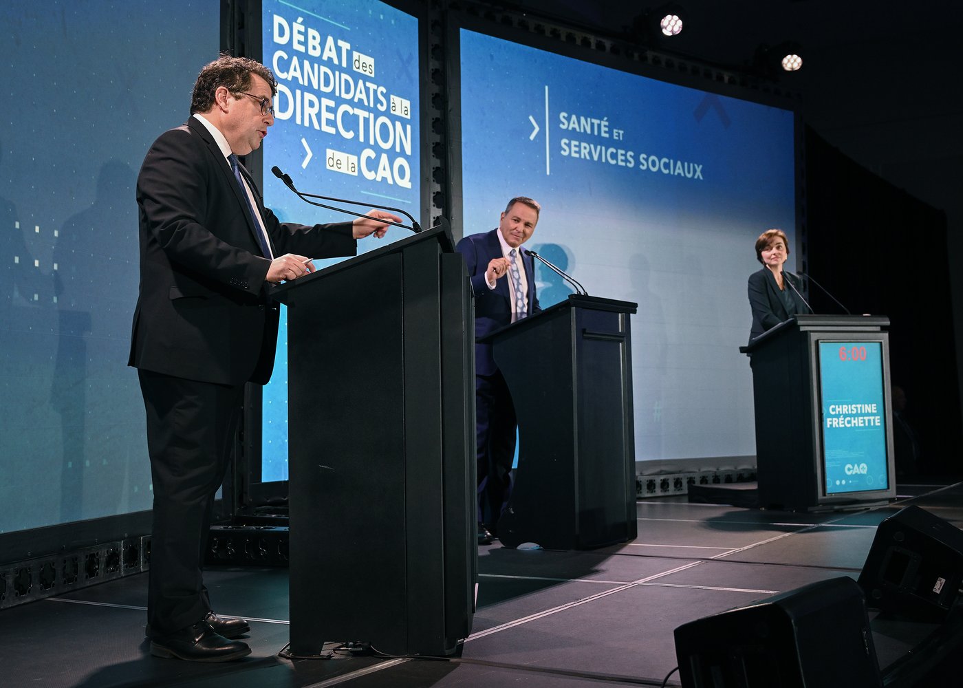 Drainville, Fréchette spar over language, immigration in heated CAQ leadership debate | iNFOnews.ca