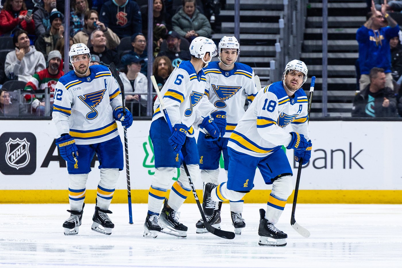 Blues beat Kraken 3-2 to halt Seattle's 5-game home winning streak | iNFOnews.ca