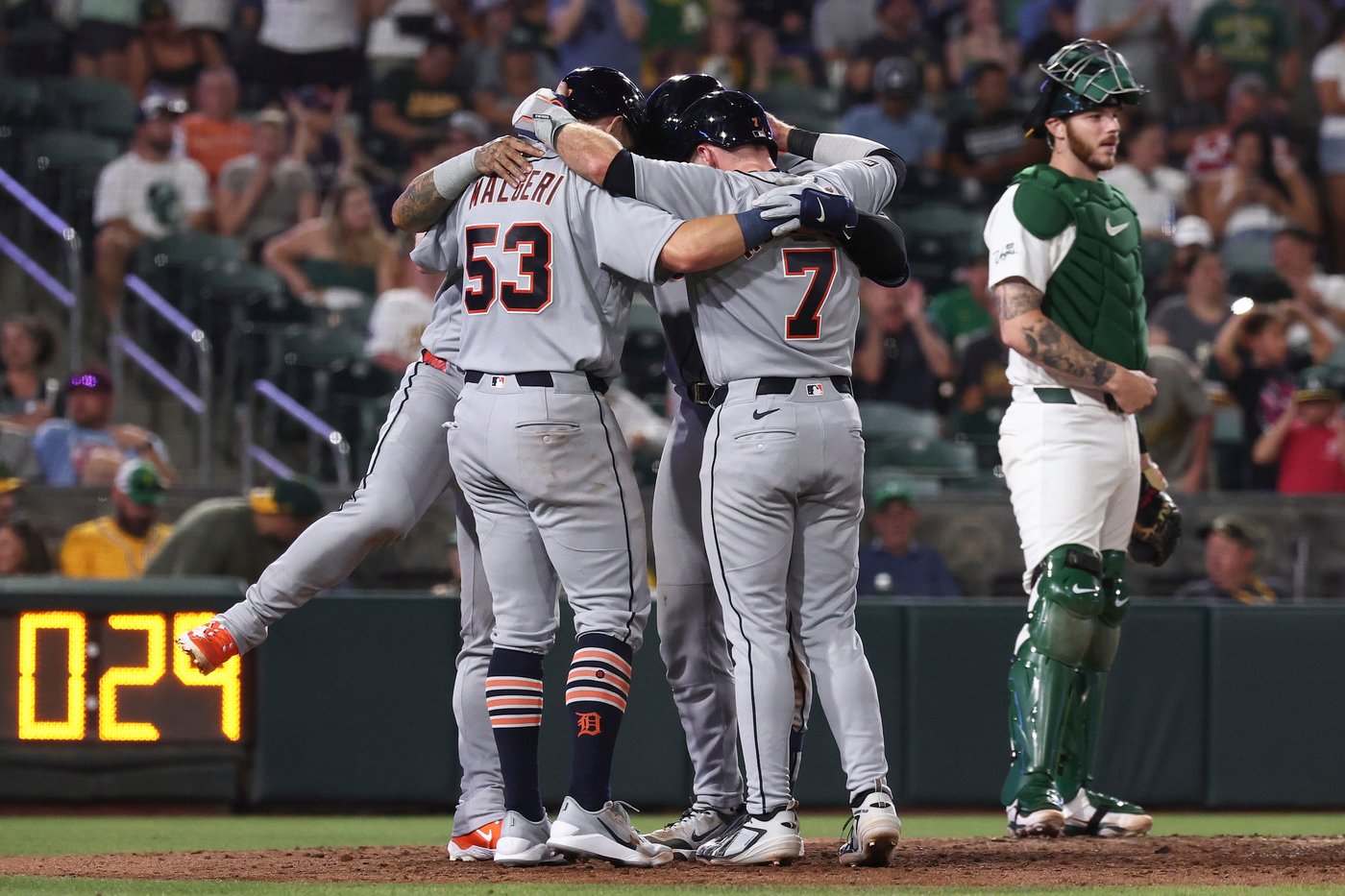 Dillon Dingler's grand slam helps the Tigers beat A's 13-1 in Max Clark's debut | iNFOnews.ca Dillon Dingler's grand slam helps the Tigers beat A's 13-1 in Max Clark's debut | iNFOnews.ca