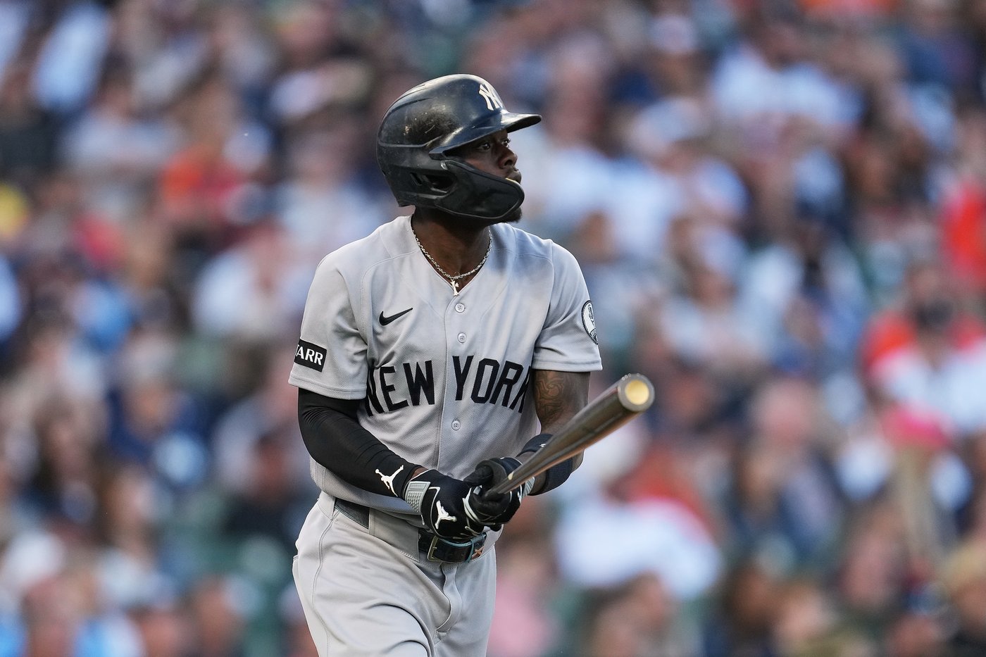 Yankees 2B Jazz Chisholm Jr. says umpire should have asked for help on check-swing strikeout | iNFOnews.ca