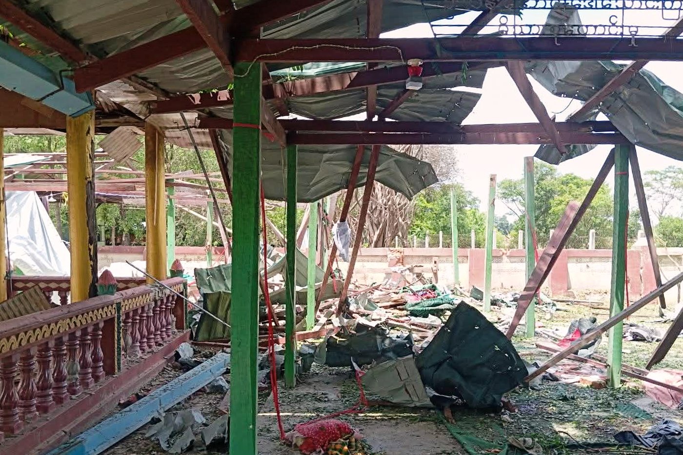 Myanmar military strike kills 14 people at a Buddhist monastery, opposition group says | iNFOnews.ca
