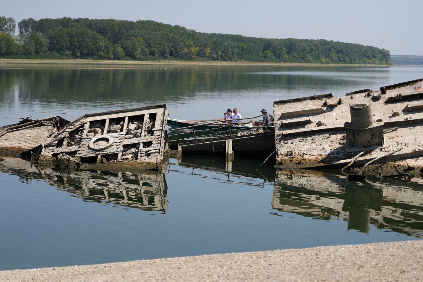 The Danube River's water is dropping so low that World War II ships are emerging | iNFOnews.ca