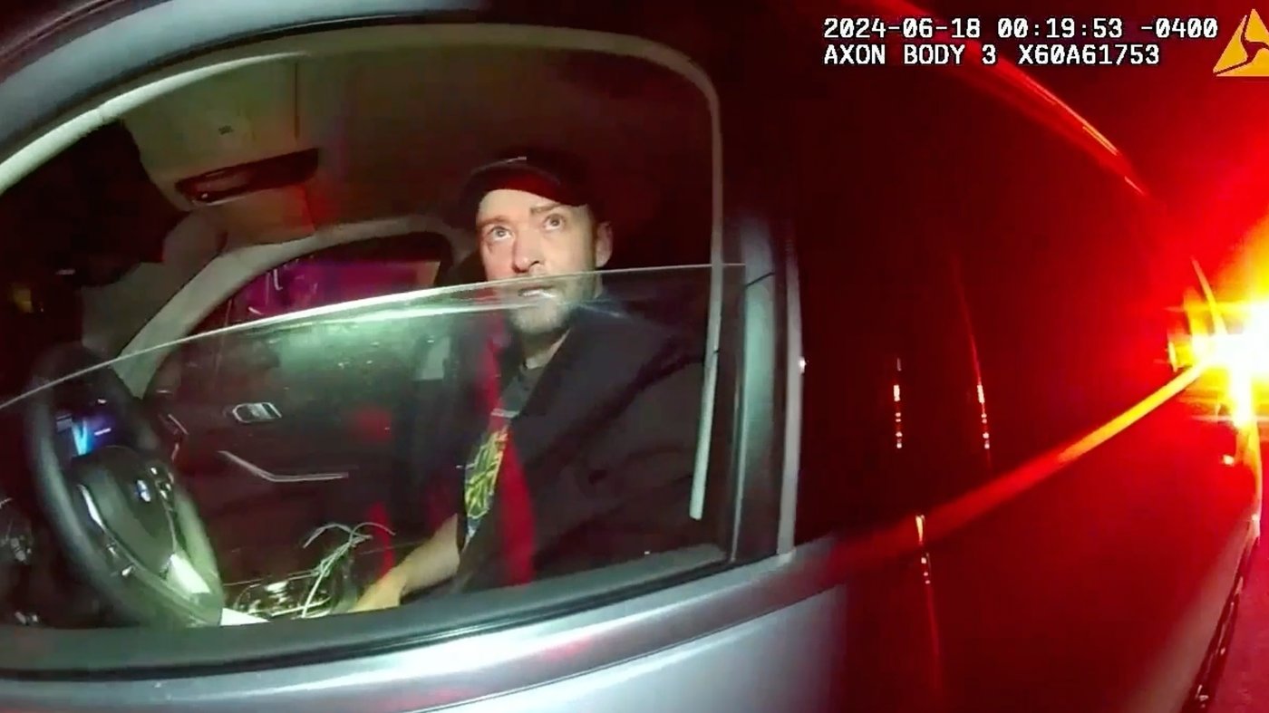 Police video of Justin Timberlake's 2024 drunken driving arrest released | iNFOnews.ca Police video of Justin Timberlake's 2024 drunken driving arrest released | iNFOnews.ca