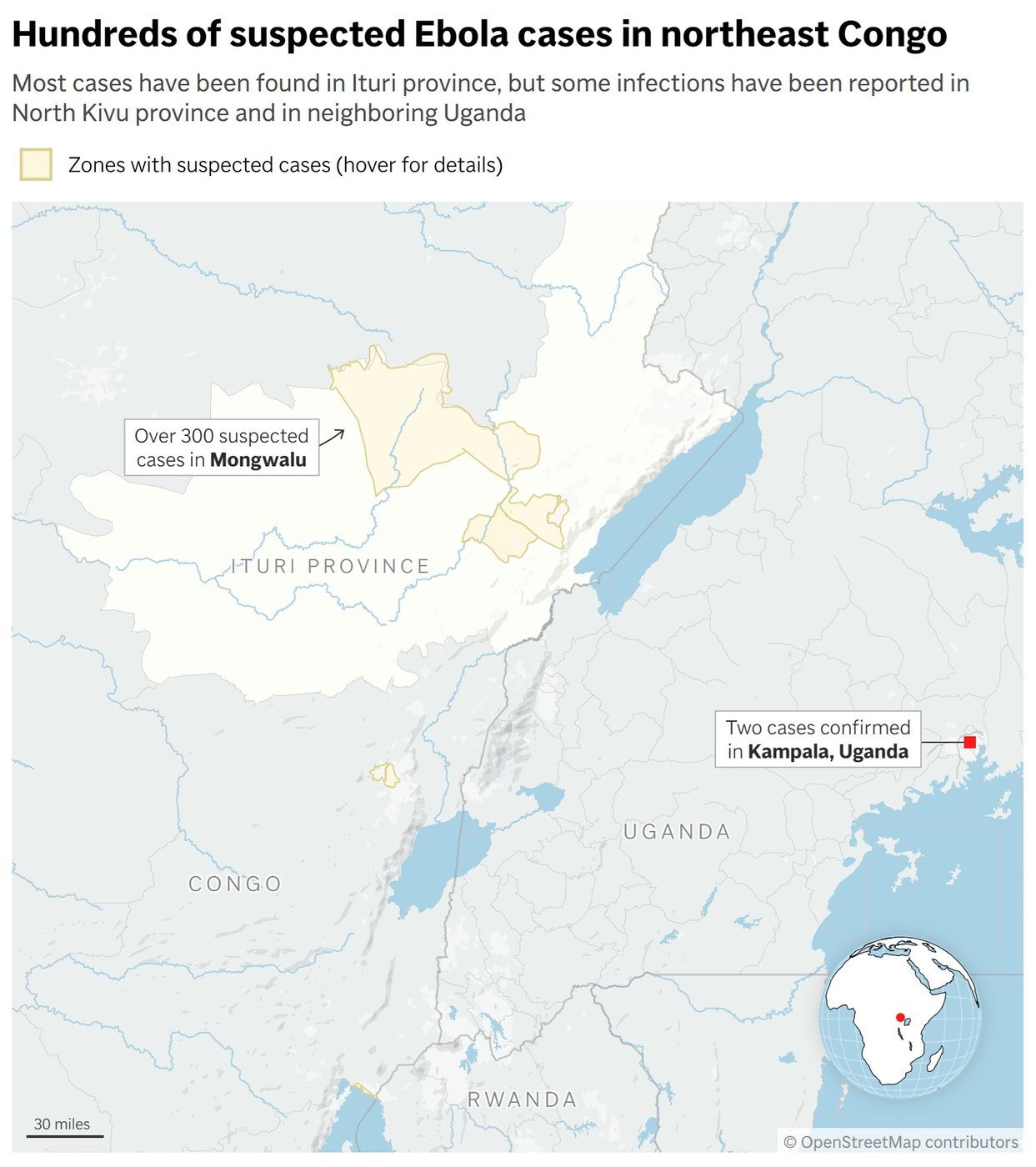 Ebola fears surge on the ground in Congo over rapid spread of a rare type | iNFOnews.ca