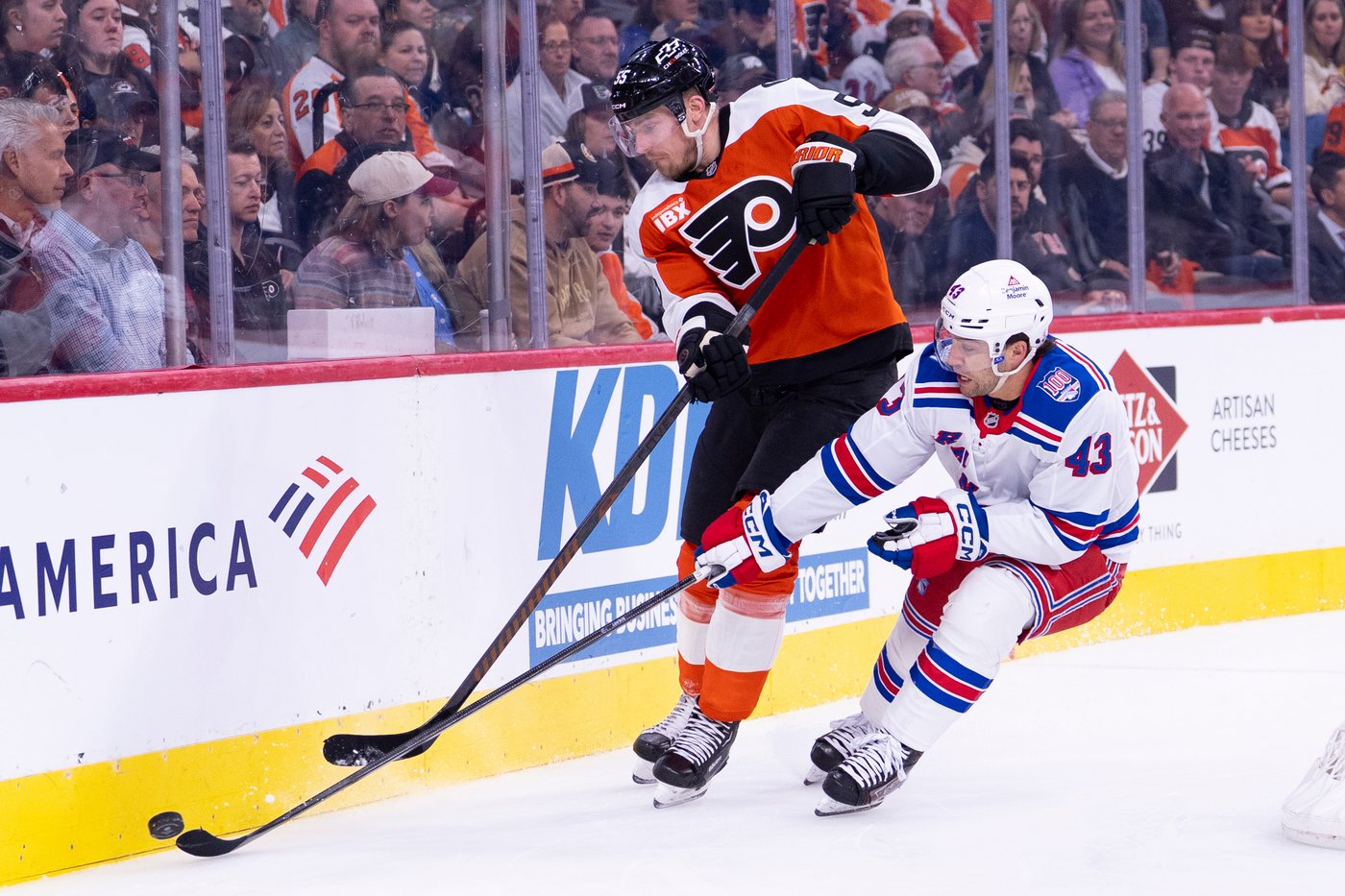 Zibanejad's 3-point game helps Rangers rout Flyers 6-2 | iNFOnews.ca
