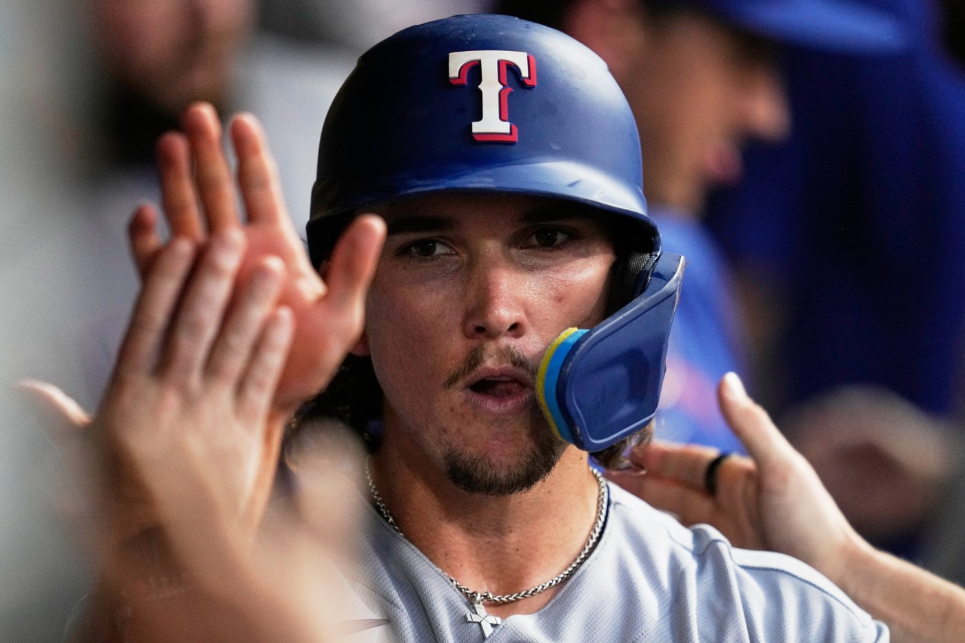 Cameron Cauley makes splash in big league debut as Rangers top Guardians 6-3 for 5th straight win | iNFOnews.ca Cameron Cauley makes splash in big league debut as Rangers top Guardians 6-3 for 5th straight win | iNFOnews.ca