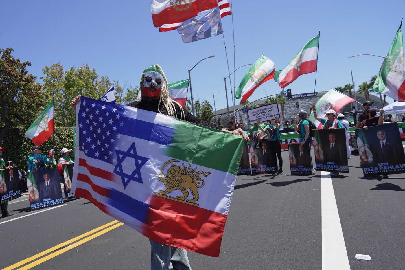 Iranian Americans protest for change outside Iran's World Cup match, in photos | iNFOnews.ca