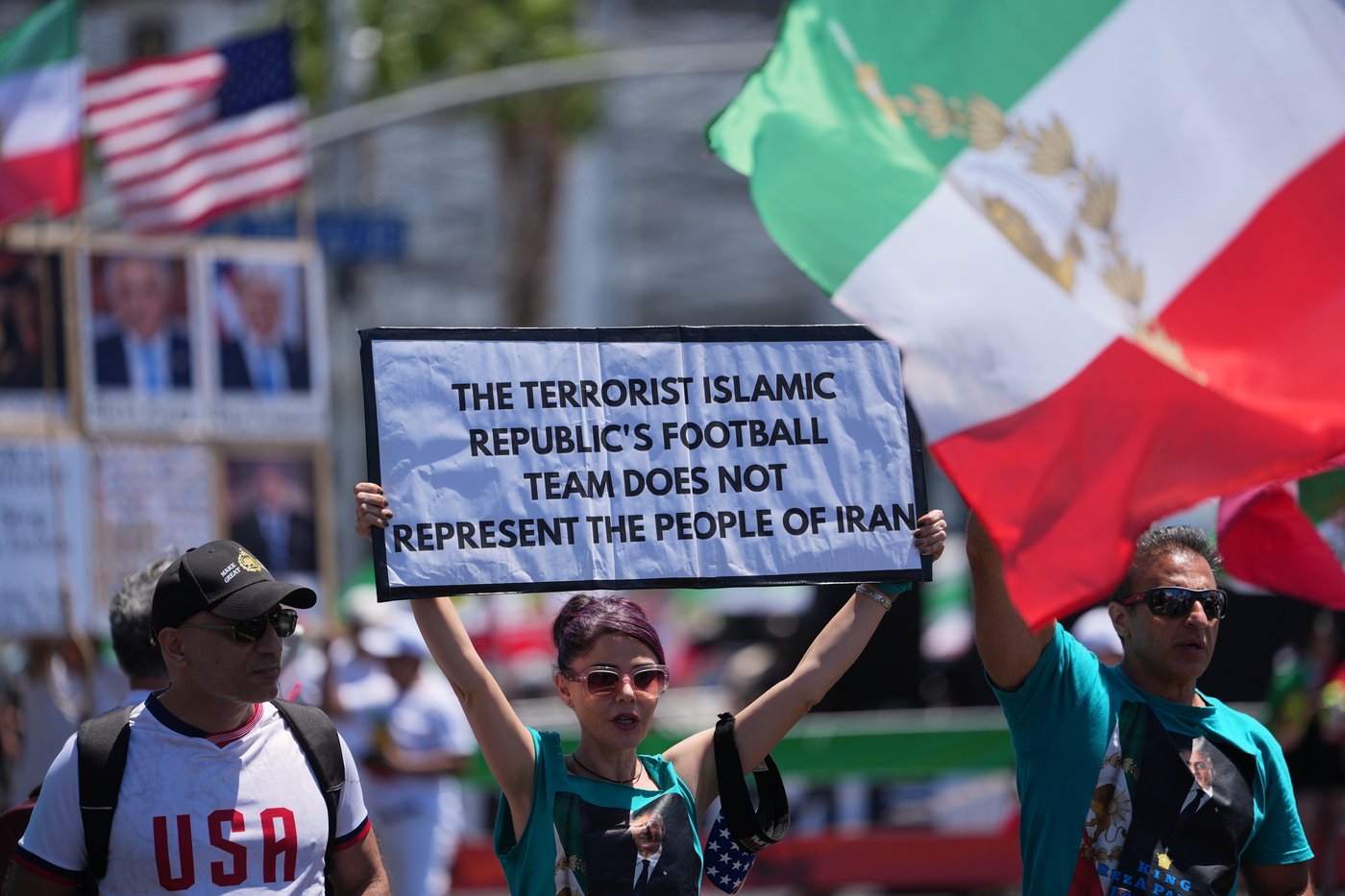 Iranian Americans protest for change outside Iran's World Cup match, in photos | iNFOnews.ca